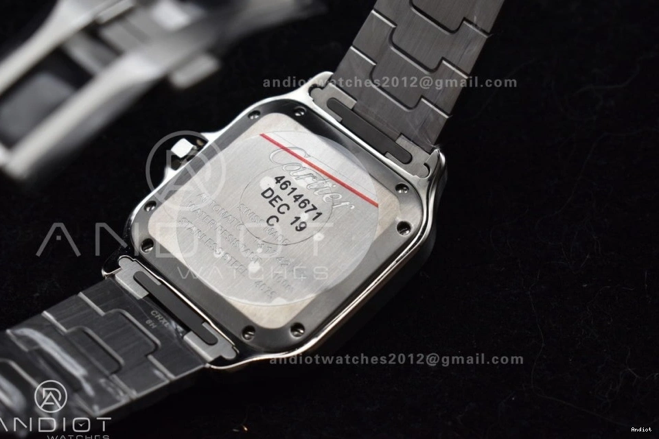 Bracelet BVF 35mm Edition de MIYOTA Dial on Cartier Best V2 9015 White 1:1 SS SS Santos SmartLinks 1207